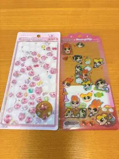 しずくちゃん　ボンボンドロップシールミニ　パワパフシール