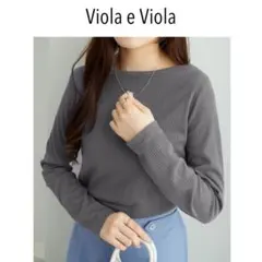 新品未使用　Viola e Viola tシャツ 温リブ　裏起毛プルオーバー
