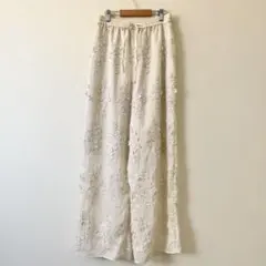 BEAUTY&YOUTH セルロースナイロン エンブロイダリー パンツ M