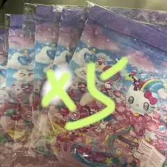 サンリオ 原宿 限定 ノベルティ 巾着 ポーチ 特典 5点