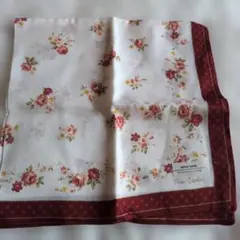 pierre cardin ハンカチ 花柄 ボルドーのサムネイル