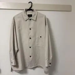 HARE ベージュ ボタン付きシャツ Mサイズ