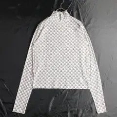 美品　フーズフーチコ ハイネック　モノグラム　トップス　パワーネットのサムネイル