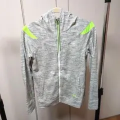 Under Armour フード付きジャケット MD/M グレー/ネオンイエロー