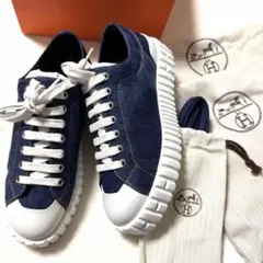 HERMES エルメス デニム スニーカー　36サイズのサムネイル