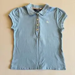 BURBERRY バーバリー ポロシャツ 半袖 水色 ブルー 120センチ