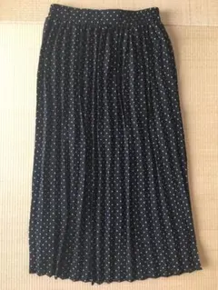 プリーツスカート ドット柄　earth サイズF