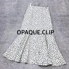 【OPAQUE.CLIP】ニュアンスパターンスカート レオパード アイボリー