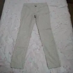新品未使用★HusHusH ハッシュアッシュ★チェック柄パンツ★ストレートスリム