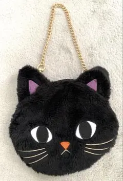 黒猫フェイス ポシェット・ポーチ