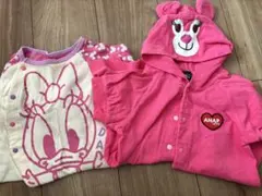 ANAPクマ耳　ロンパース　デイジーロンパース