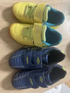 asics umbro サッカーシューズ 2足セット　17cm