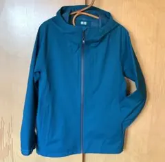 ★UNIQLO★ユニクロ★ ブロックテックパーカー★メンズSサイズ★ブルー‼️