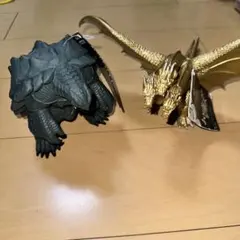 リアルアクション 2体セット【キングギドラ・ゴジラ メガギラス版