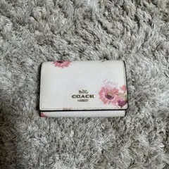 COACH フラワープリント キーケース