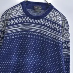 70s JCPenny シェイシー・ペニー ノルディック柄 アクリルセーター古着