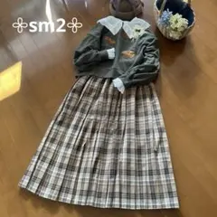 サマンサモスモス ＊ ブラウンチェックプリーツスカート★完売品