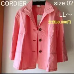 新品　CORDIER コルディア　春〜秋に羽織る軽いジャケット オレンジ　LL
