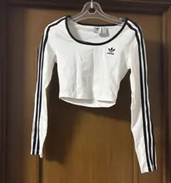 アディカラー スリーストライプス 長袖クロップTシャツ