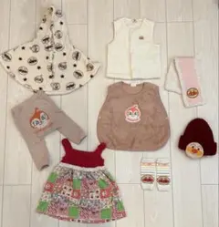 ベビー服 8点　アンパンマン　ドキンちゃん 1歳　1歳半 ニット帽　スリーパー