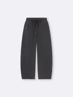 GU デニムスウェットバレルレッグパンツQ
