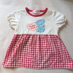SWIMMER チェック柄 Tシャツ 110cm バースデイ ベアのサムネイル
