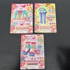 アイカツカード　星宮いちご　プリンツオブアクア　3枚セット