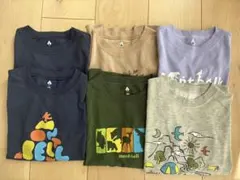 mont-bell キッズ Tシャツ5枚　ロンT１枚　まとめて６枚セット130