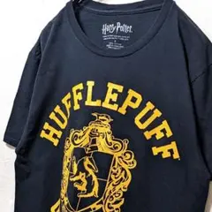 ハリーポッター ハッフルパフ デカロゴ Tシャツ ブラック 黒 古着