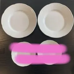 リチャードジノリ　ボンジョルノホワイト　4枚セット vintage】【Italy】Richard Ginori リチャードジノリ