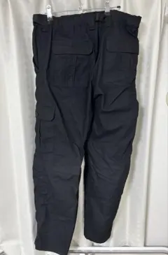 ブラックカーゴパンツ 調整可能ウエスト