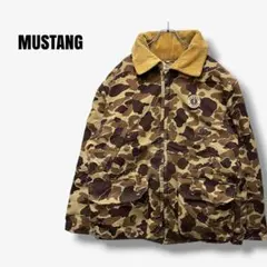 y35926 マスタング　フロータージャケット カモ柄 コーデュロイ襟 中綿