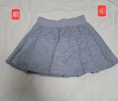 グレー プリーツスカート インナーパンツ付きのサムネイル