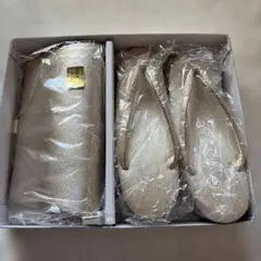 草履 バッグ セット ゴールド 和装小物