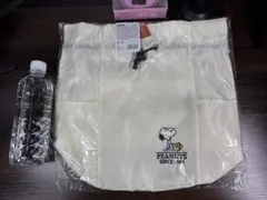 【写真多数】スヌーピー 4WAYバッグ クリーム色 サイズ20×16×34cm③