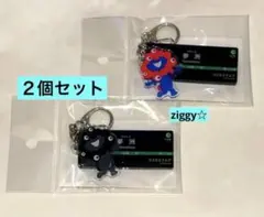 限定品 大阪メトロ夢洲駅ミャクミャクコラボ アクリルキーホルダー2個