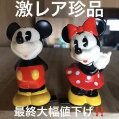 レトロミッキー、ミニーソフビ鉛筆削り