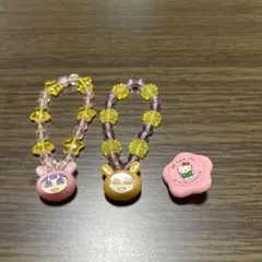 ミニモニ。ブレスレット　キティ　ヘアピン