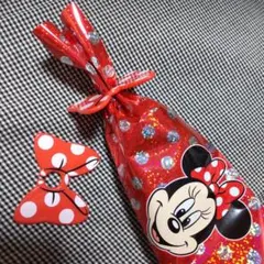 TDR(東京ディズニーリゾート) ミニーマウス  リボン型ふくろ留め 2個セット