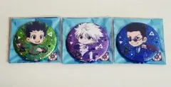 HUNTER×HUNTER デフォルメ缶バッジ　ゴン×キルア×レオリオ