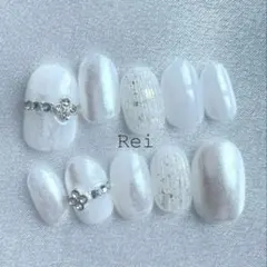 ブライダルネイル【予備チップ付き】ウェディングネイル結婚式前撮り花嫁ネイルチップ