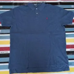 Polo by Ralph Lauren ブルーポロシャツ XXL