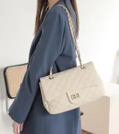 キルティング チェーン ショルダーバッグ 2WAY ルルナ