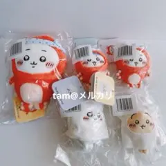 ちいかわ　たこイカくじ　C賞　ハチワレ　うさぎ　モモンガ　5点セット　マスコット