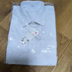 ドライノンアイロンジャージーシャツ　白　ホワイト ワイシャツ 半袖　ユニクロ