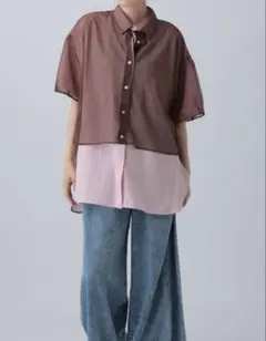 LEPSIMサラキレチュールレイヤーチュニック　レプシィムのサムネイル