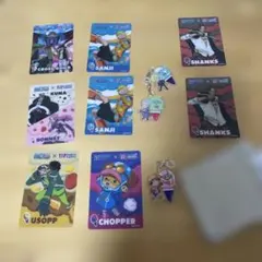 ONE PIECE サーティワン　コラボカード8枚とチャームセットまとめ売り