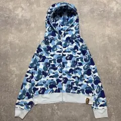 新品Sデッドストック】 APE 白マルチカモ パーカー シャークパーカー