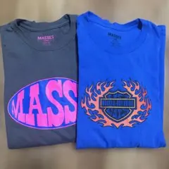 MASSSES ロゴプリントロンT 2枚セットのサムネイル