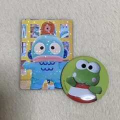 サンリオ ライブキャラクターズ 缶バッジ けろけろけろっぴ ハンギョドン